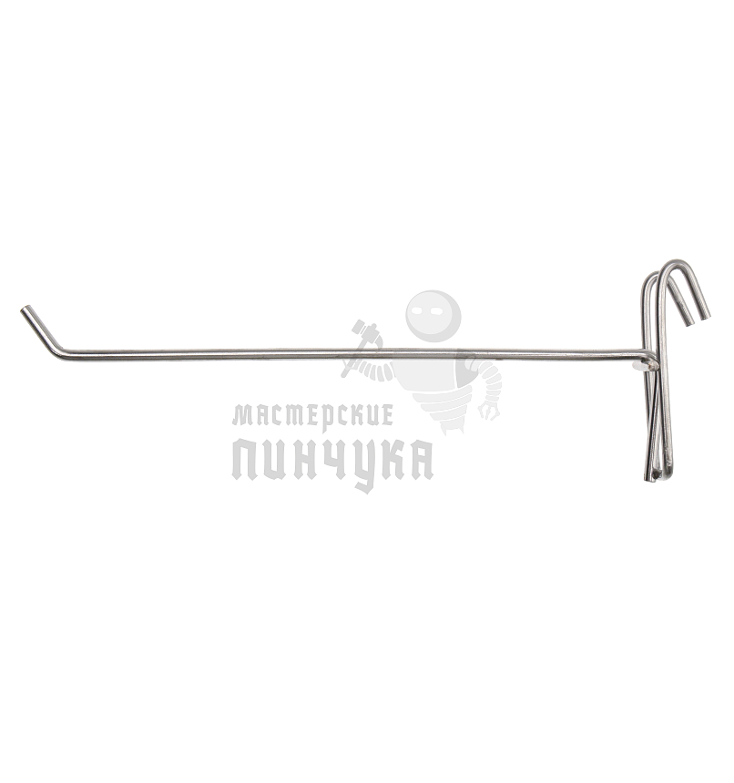 Крючок одинарный для стенда, d=4мм, 200мм