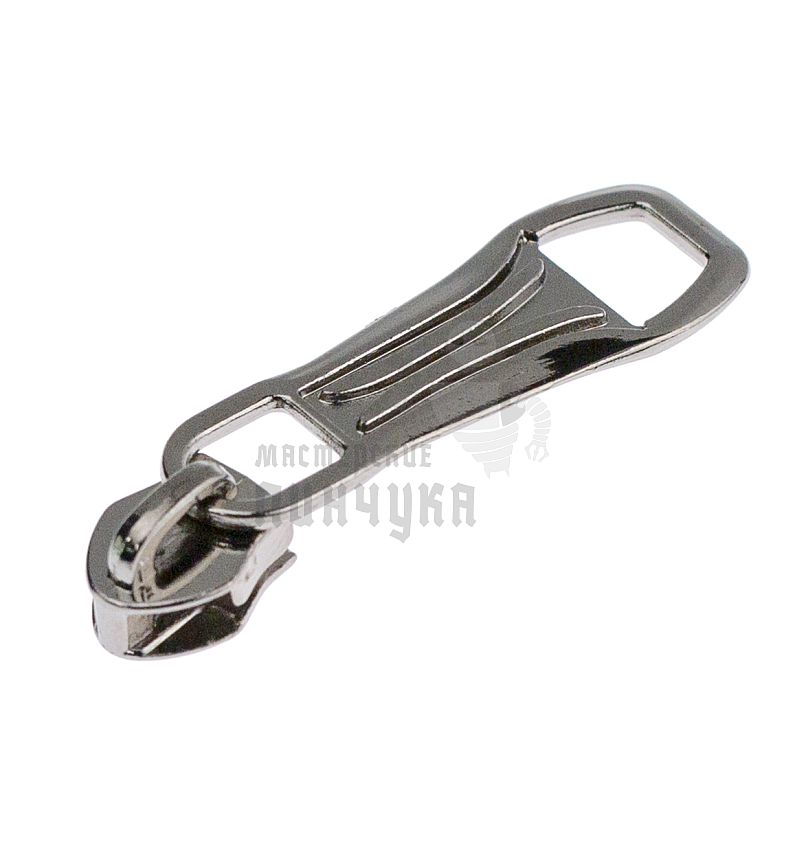 Бегунок для спиральной молнии, тип 5, сумочный N8 цв. никель темн.