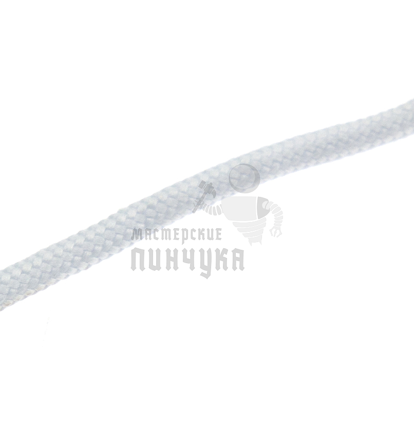 Шнурок белый, круглый тонкий 60 см (Art.400)