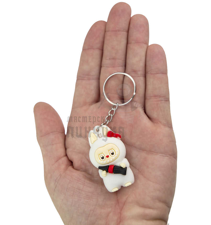 Брелок для ключей "LABUBU" КокаКола черная