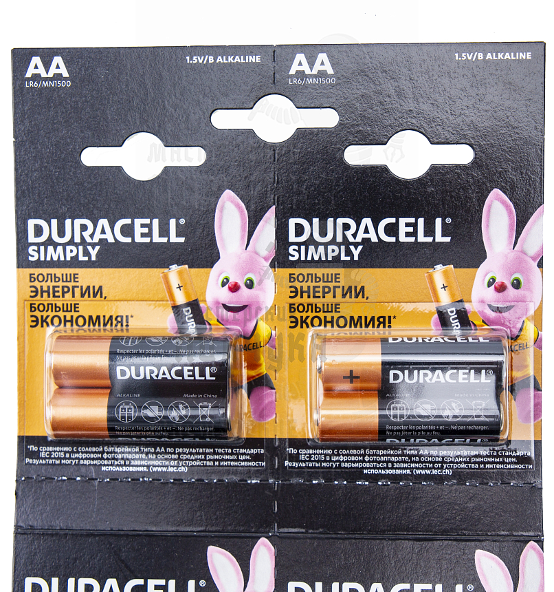 Батарейка DURACELL LR6  2*10 BL20 отрывной  (20/200/16000)