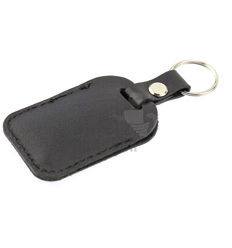 Чехол брелок для автомобильной сигнализации, прямоугольный, крепление на винте с кольцом, цв.черный