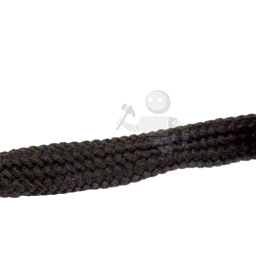 Шнурок черный, плоский стандартный 90 см (Art.405)