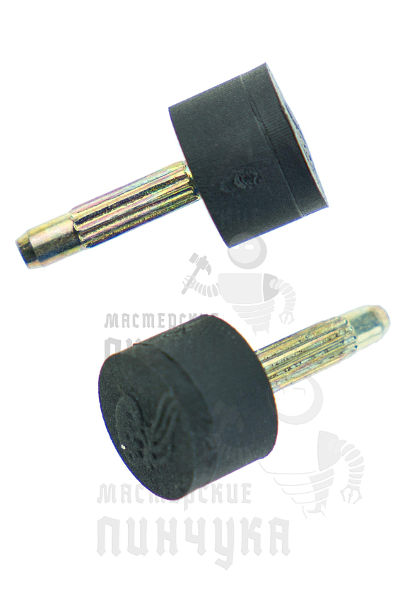 Набойки со штырём Октопус, круглые 10, чёрные