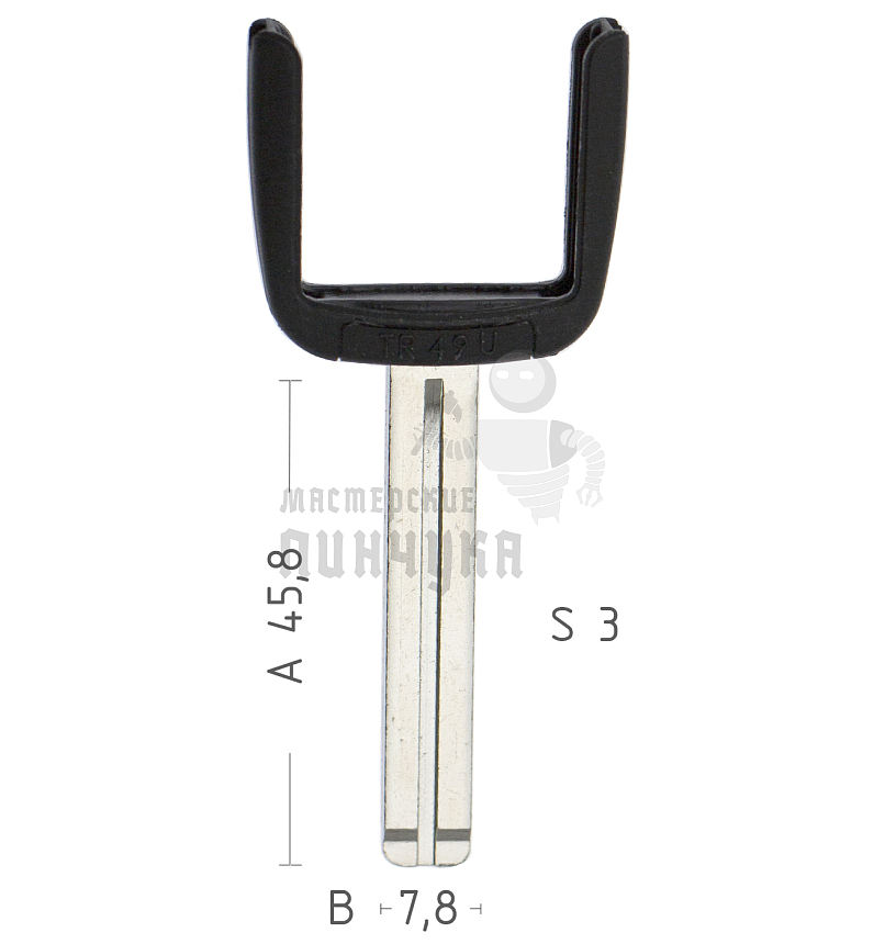 Лезвие TR49U рога п/чип Lexus