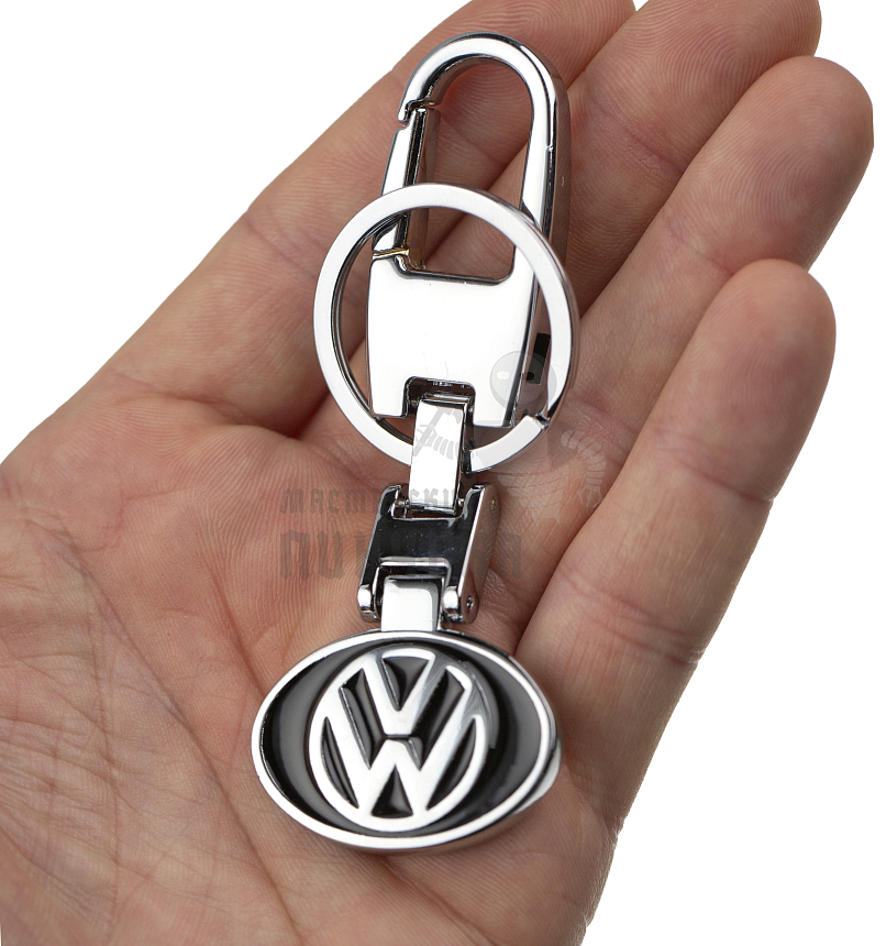 Авто карабин с кольцом для ключей VOLKSWAGEN