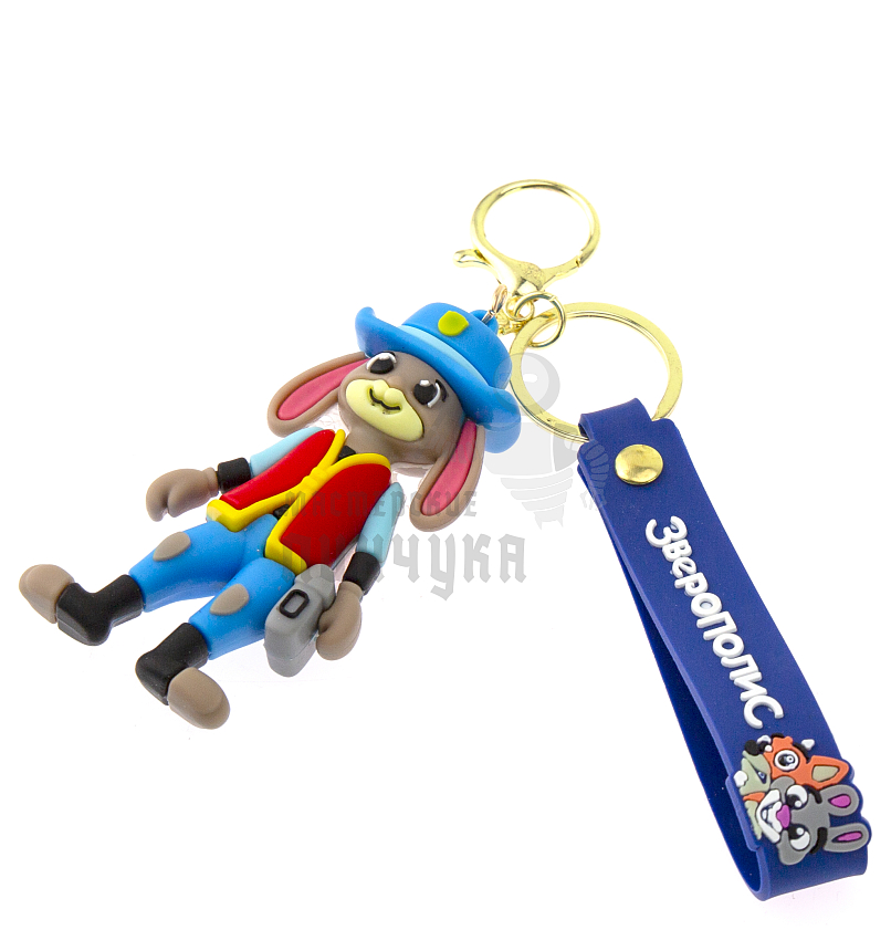 Брелок для ключей "Зверополис" - Кролик + карабин