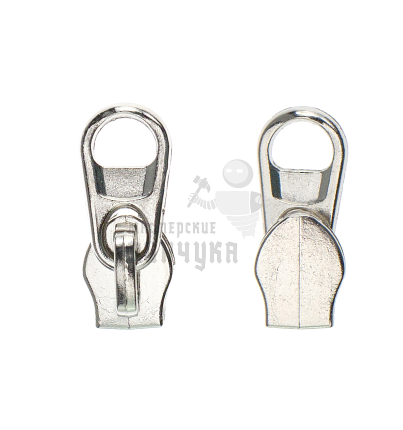 Бегунок для спиральной молнии, тип 7, галант цв.никель