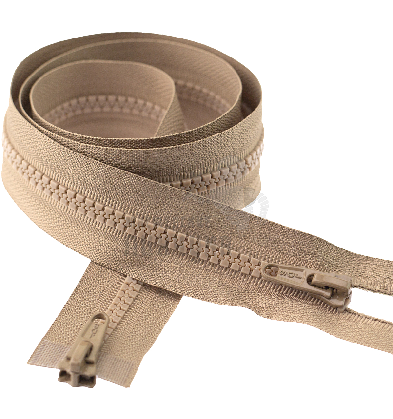 Молния Трактор "JUDSON", 80см, Тип-5, разъёмная двухзамковая, цв.т/бежевый