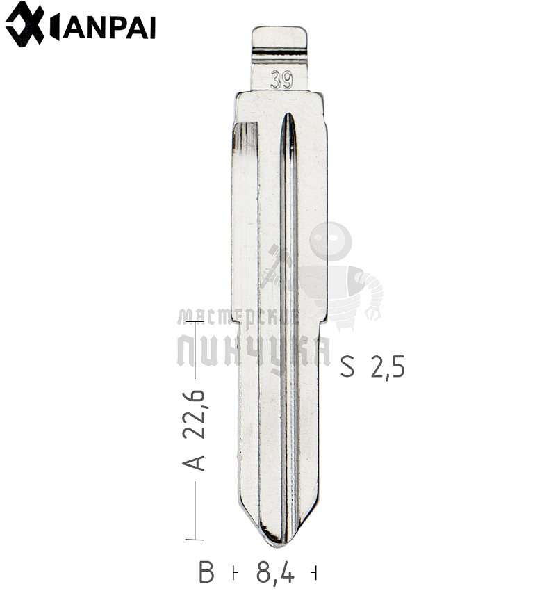 Лезвие  №39 CHEVROLET  КНР