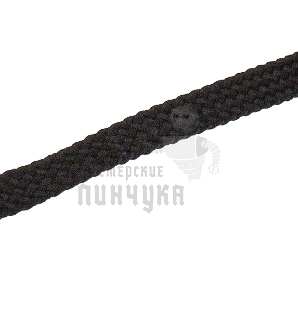 Шнурок черный, плоский тонкий 60 см (Art.425)