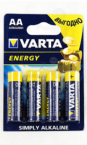 Батарейка VARTA Energy LR6 BL4 (4106)  (4/80/400) - Чертеж