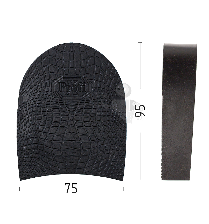 Каблук монолитный муж. Износоустойчивый. Черепашка