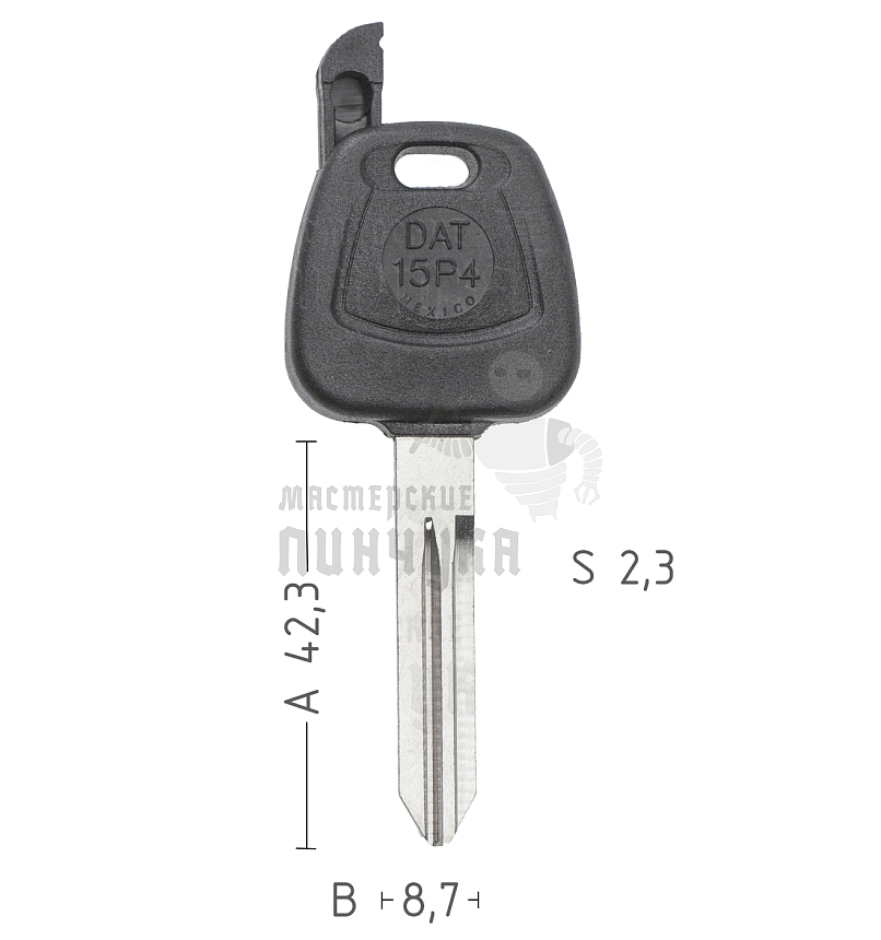 T00NS8PA TP00DAT-15P4 а/пласт.с мест.п/чип NISSAN