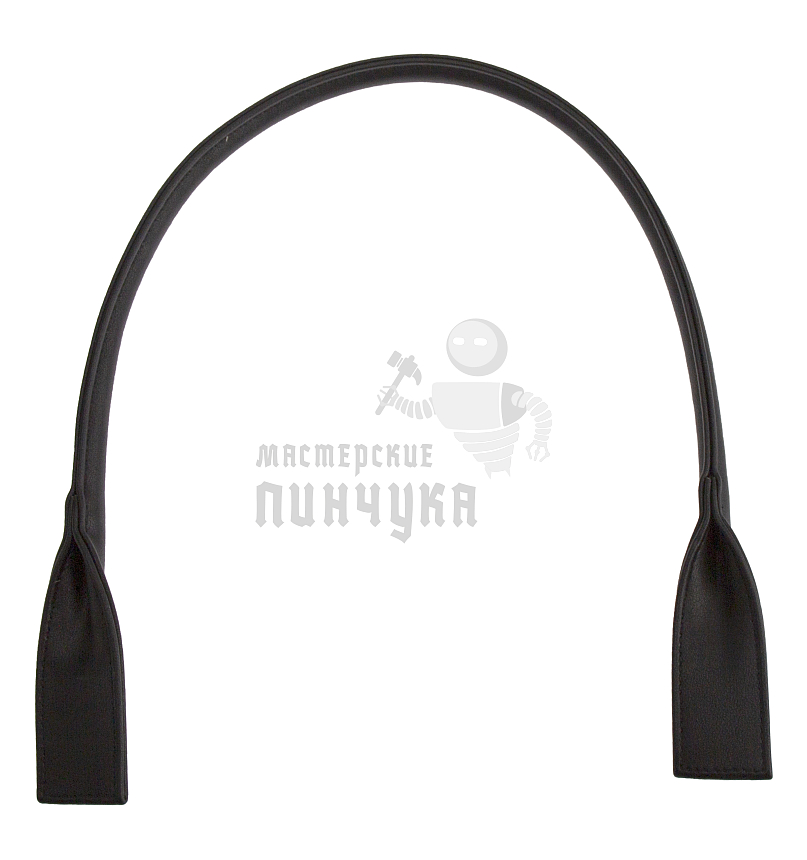 Ручка сумочная круглая с широким креплением 70см Китай Черный