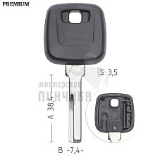 Авто с местом под чип TPX HUDHP HU56 HF49P62 КНР   VOLVO - Чертеж