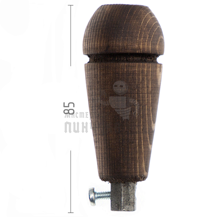 Ручка цанговая деревянная, 7см