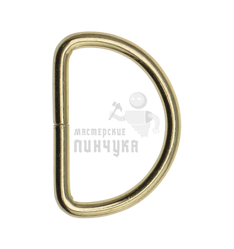 Полукольцо 25мм (толщ. 2,6мм) цв. золото. 