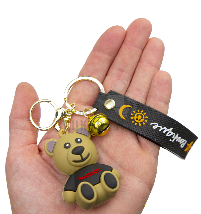 Брелок для ключей "Мишка " колокольчик + карабин