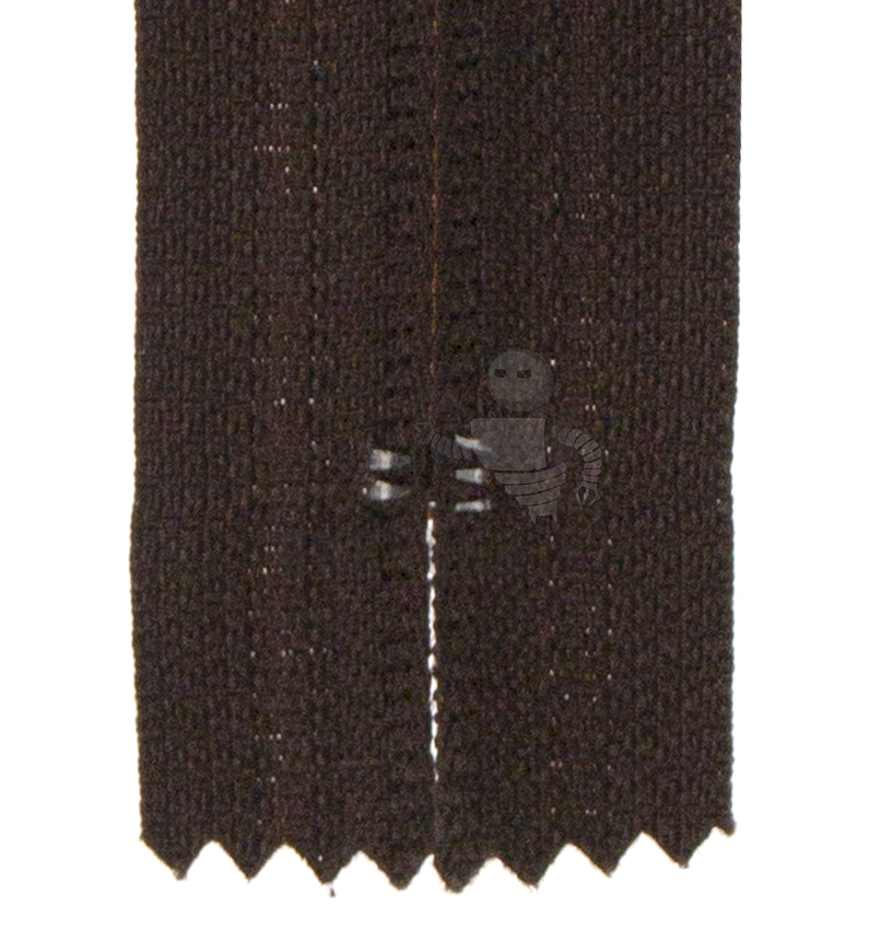 Молния №7 35см Коричневая