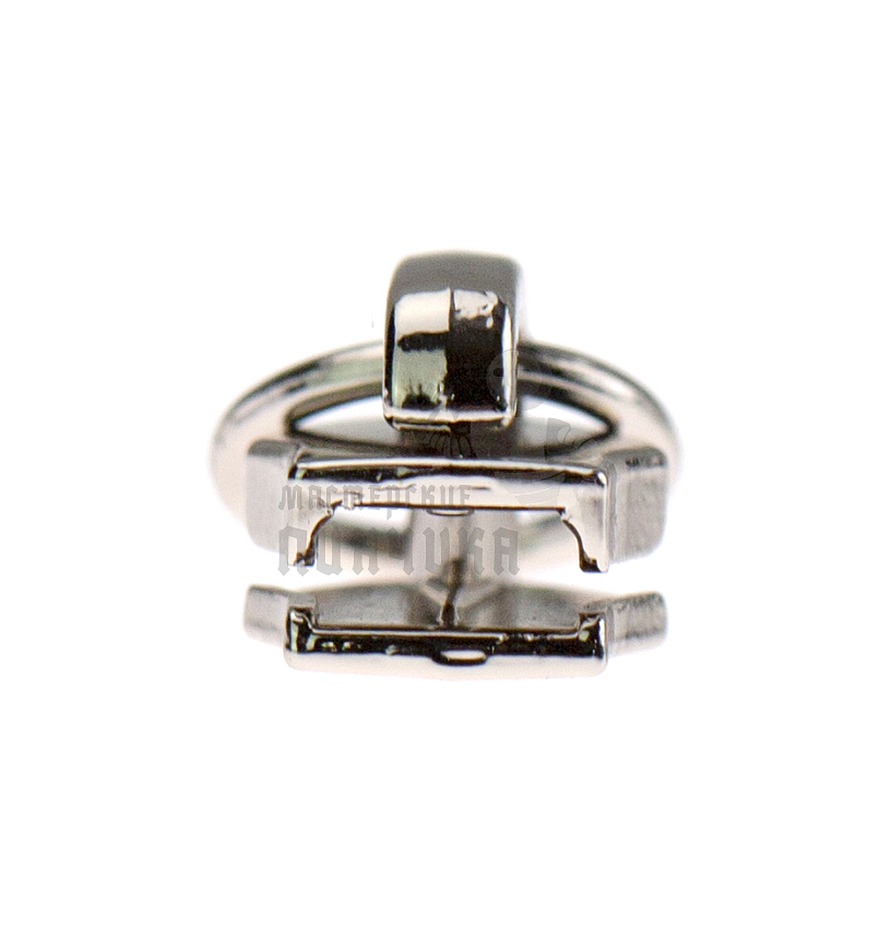 Бегунок сумочный Т7 "JX" (0157), нейлон, светлая гальваника