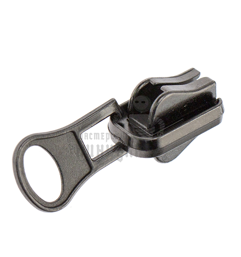 Бегунок "Трактор", тип 8, сумочный, "Груша", двухсторон., цв никель темн.