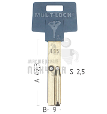 Mul-T-Lock: Профиль 115s Original "INTERACTIVE" - Чертеж