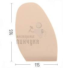 Проф. формованная для лабутенов Casali Silk №3,1,3мм Бежевый - Чертеж